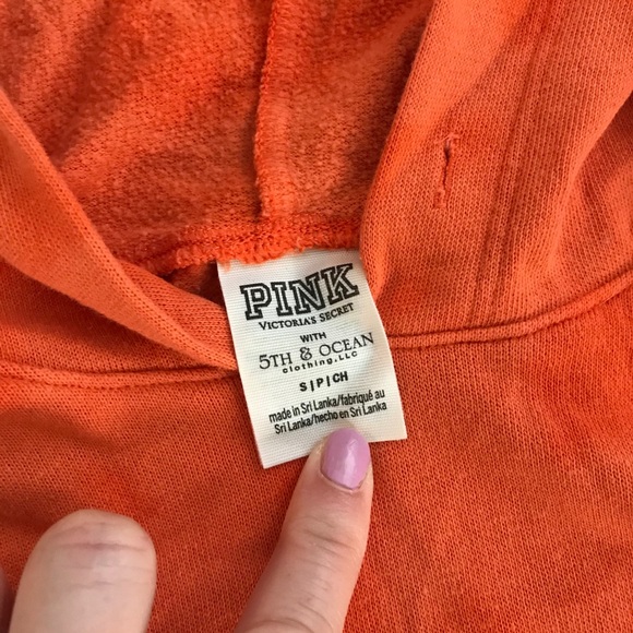 PINK Gators Cropped Baggy Bleach Tie Dye Hoodie - Picture 2 of 4